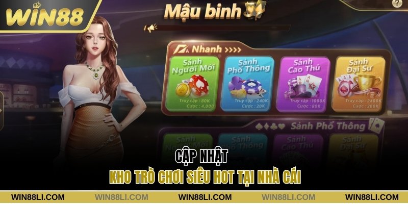 Cập nhật kho trò chơi siêu hot tại nhà cái