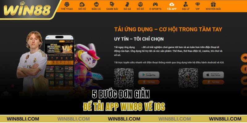 5 bước đơn giản để tải app Win88 về IOS