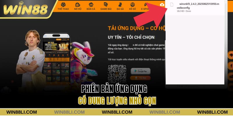 Phiên bản ứng dụng có dung lượng nhỏ gọn