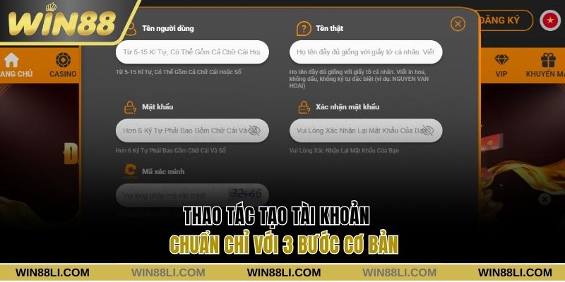 Thao tác tạo tài khoản chuẩn chỉ với 3 bước cơ bản