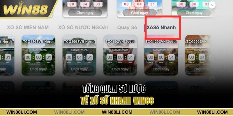 Tổng quan sơ lược về xổ số nhanh Win88
